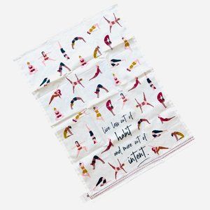 Anthropologie Yoga Pose Intentions Dish Towel/Tea Towel